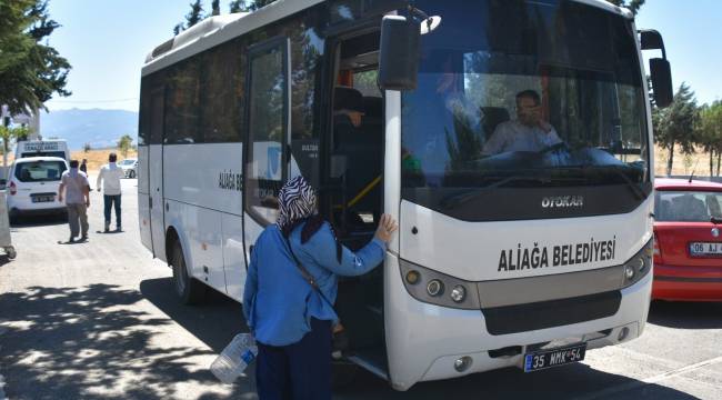 ALİAĞA BELEDİYESİ'NDEN BAYRAMDA KABRİSTANA ÜCRETSİZ ULAŞIM