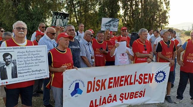 ALİAĞA'DAKİ EMEKLİ-SEN ÜYELERİ NECMETTİN GİRİTLİOĞLU'NU UNUTMADI!