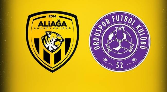 ALİAĞASPOR FK - 52 ORDUSPOR FK MAÇI ÇARŞAMBA GÜNÜ OYNANACAK