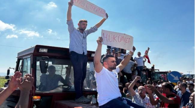 KINIK'TAKİ ÇİFTÇİLERİN BAŞLATTIĞI EYLEM BURSA'YI DA HAREKETE GEÇİRDİ